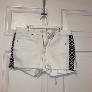 Universal Thread white denim shorts